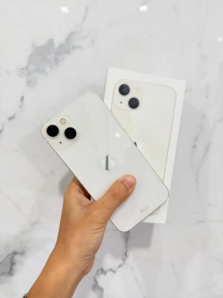 Iphone 13 128 starlight putih ex ibox