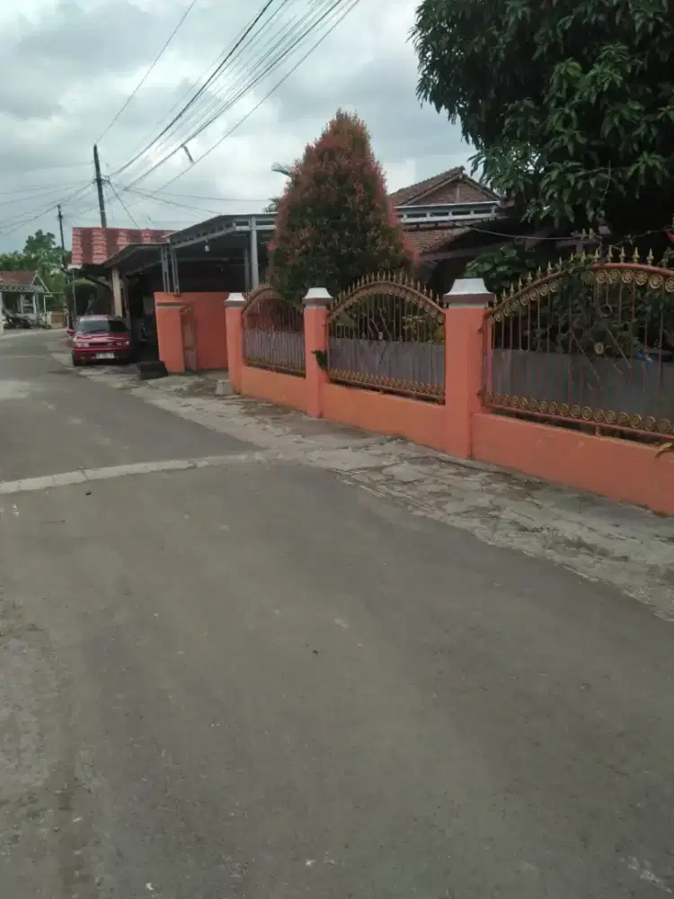 Rumah 1 lantai halaman depan luas halaman belakang ada kebun agak luas