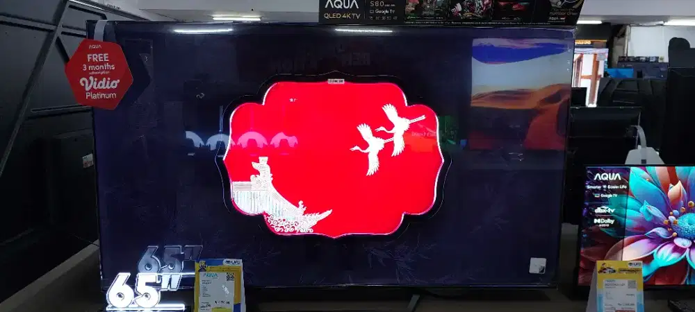 Aqua QLED  65 inch  Bisa Kredit Syarat KTP