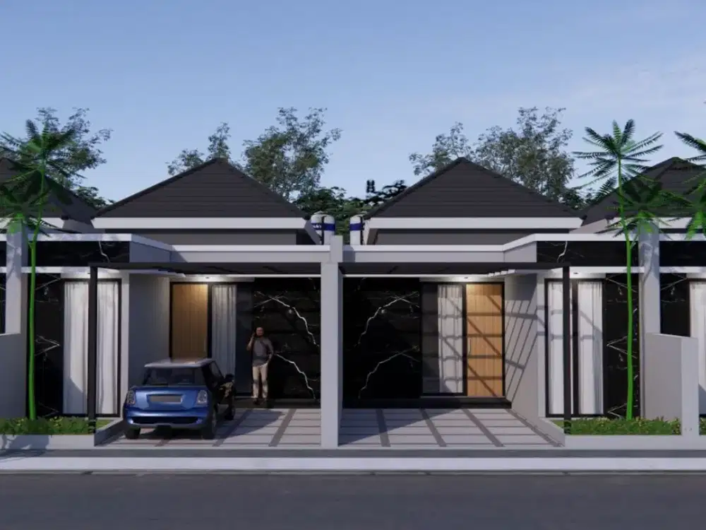 DIJUAL RUMAH MODERN MULAI 600 JUTAAN SHM DALAM CLUSTER DI MLATI SLEMAN DEKAT ALUN ALUN DENGGUNG