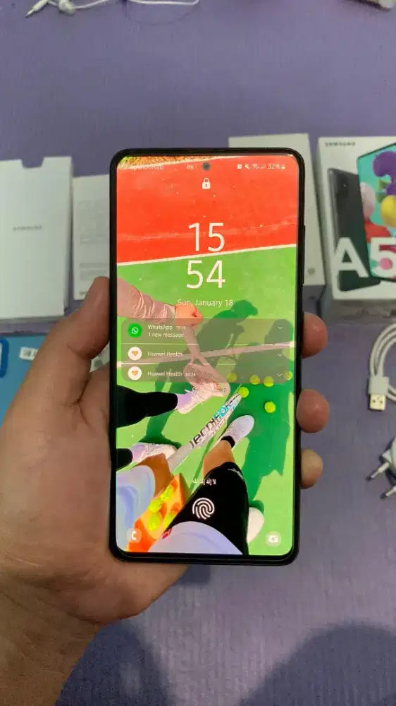 Samsung Galaxy A51 SEIN Resmi Fullset No Minus RAM 8GB Internal 128GB