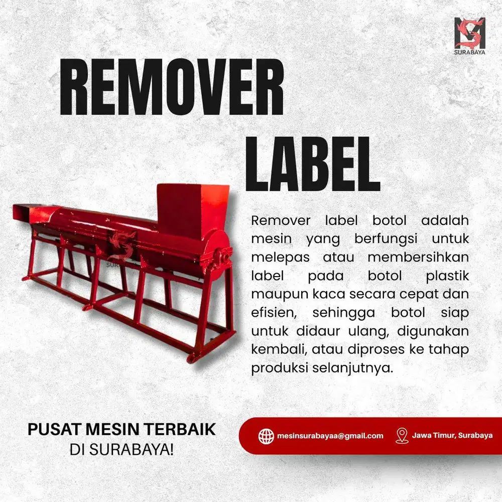 MESIN REMOVER LABEL KECIL