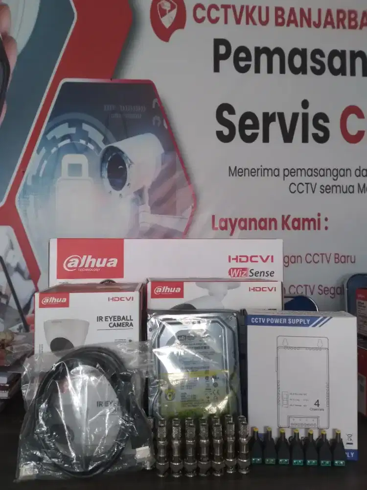 PAKET DAHUA LENGKAP SIAP PASANG