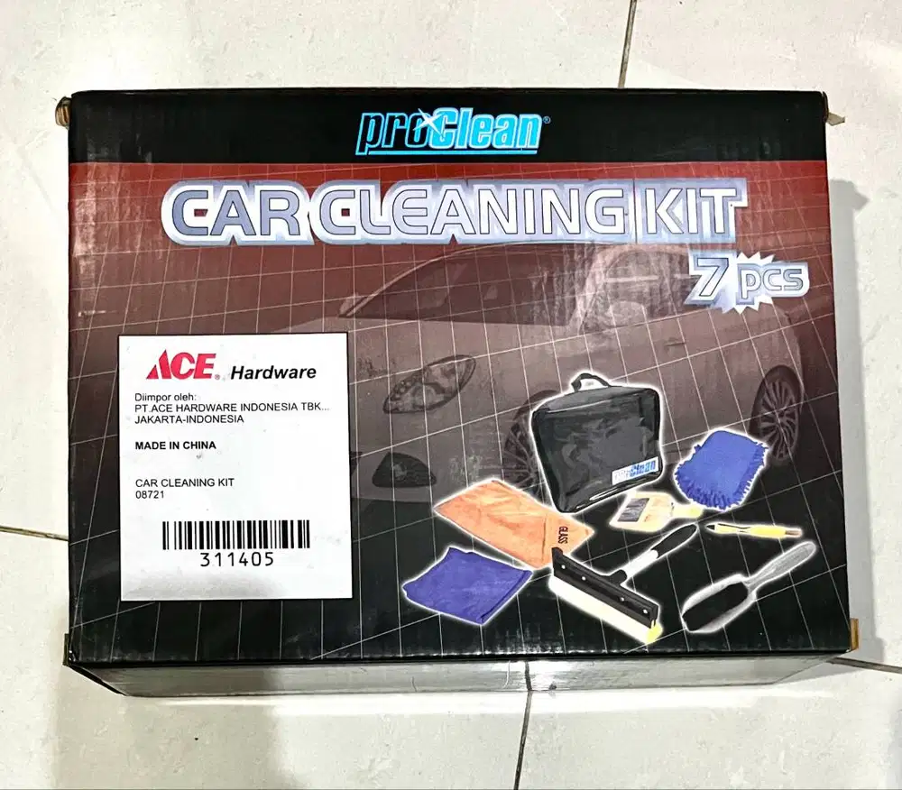 ACE Hardware PROCLEAN Car cleaning Kit 7pcs (NEW) Set alat cuci mobil