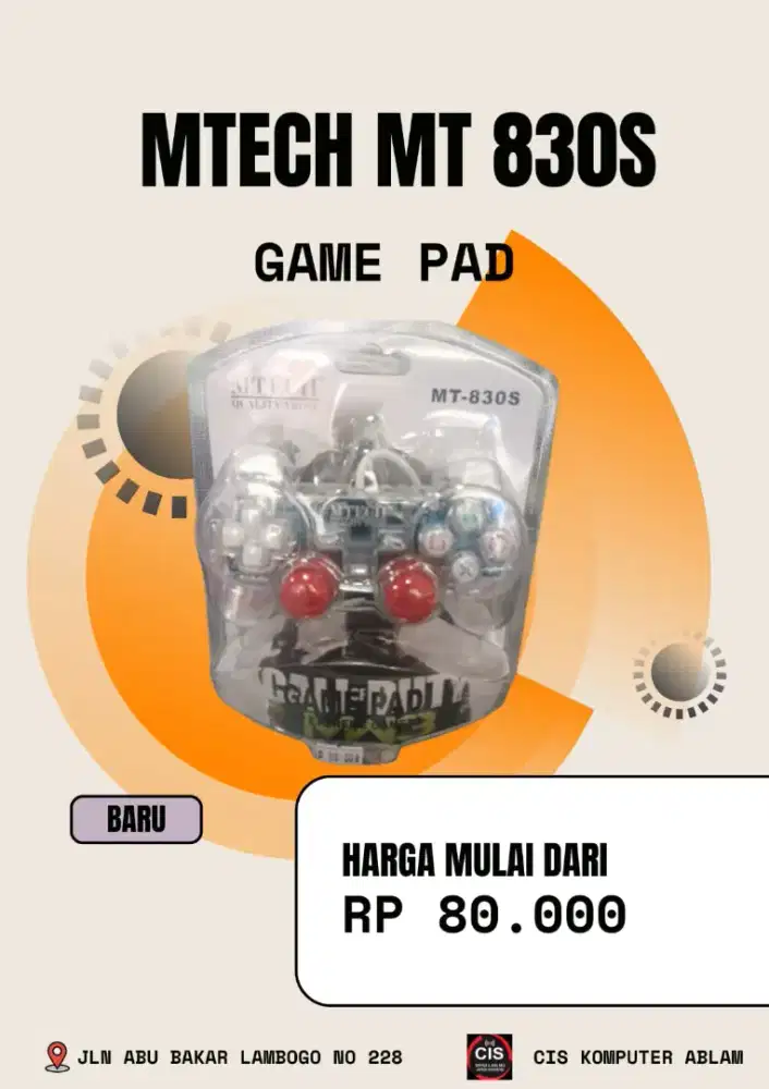 JUAL GAMEPAD MTECH MT 830s