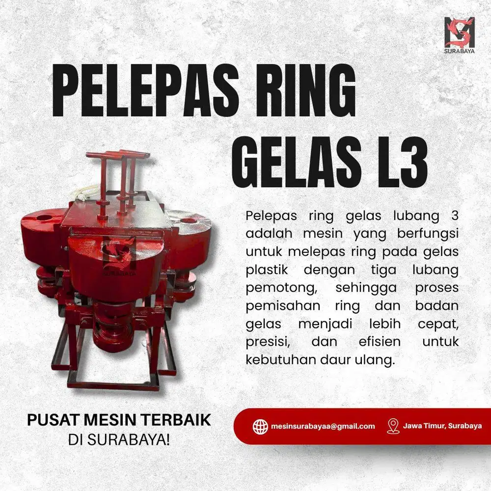 MESIN PELEPAS RING GELAS L3