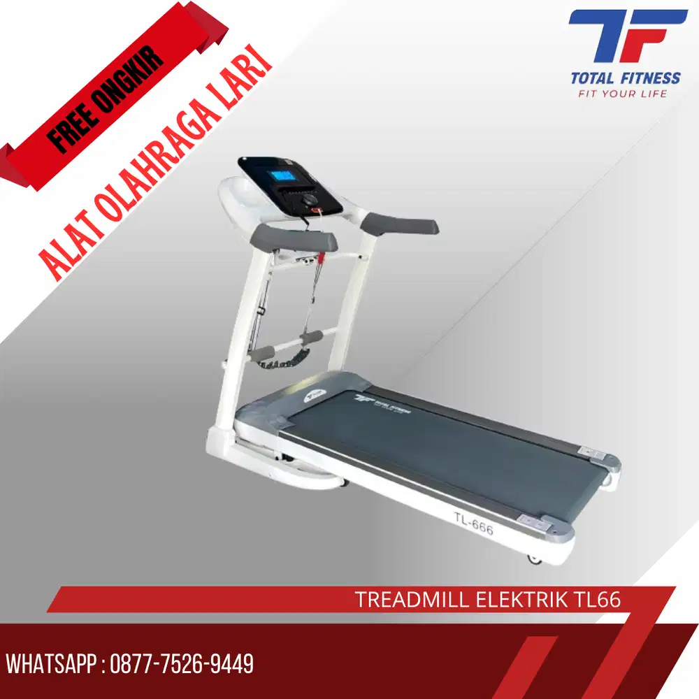 Treadmill Elektrik TL 66 Fitur Peredam hentakan kaki Sistem Air Bag