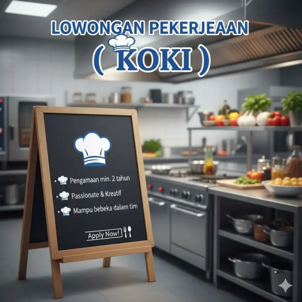 INFO LOKER ( KHUSUS KOKI )