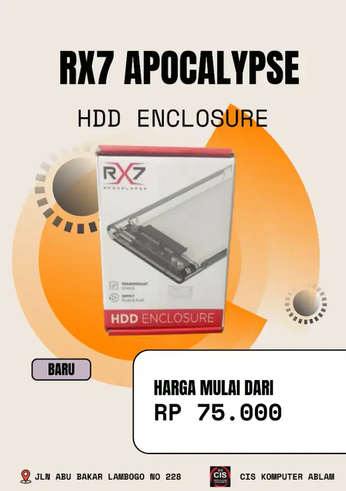 Jual HDD Enclosure RX7 Apocalypse
