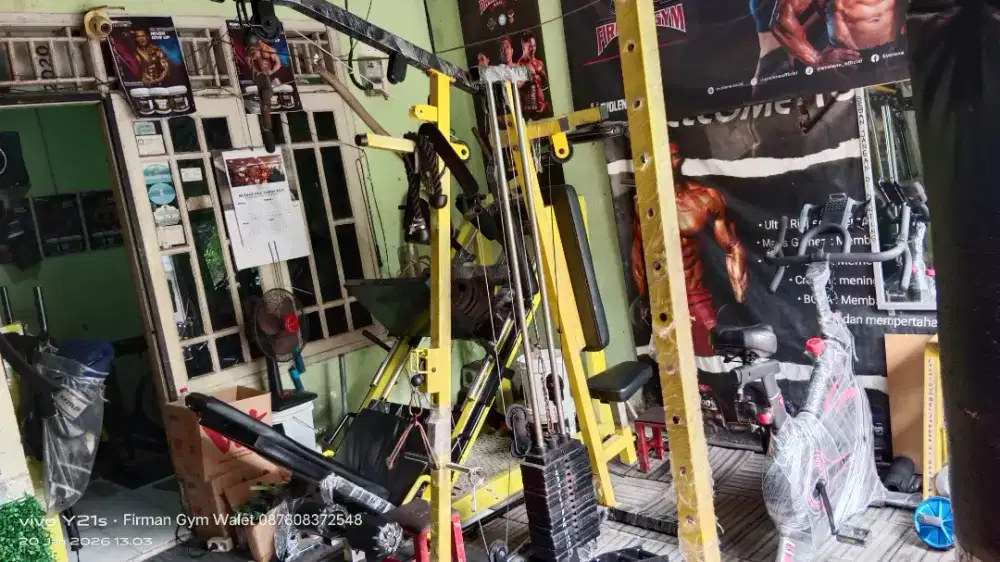 Jual alat gym fullsett siap buka usaha fitnes center