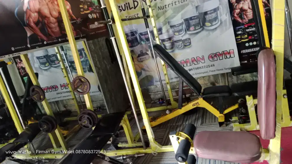 Jual full sett alat gym komplit siap buka usaha fitnes center