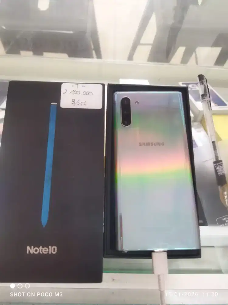 Murah hp Samsung Note 10 8/256 lkp mulus normal, bs TT
