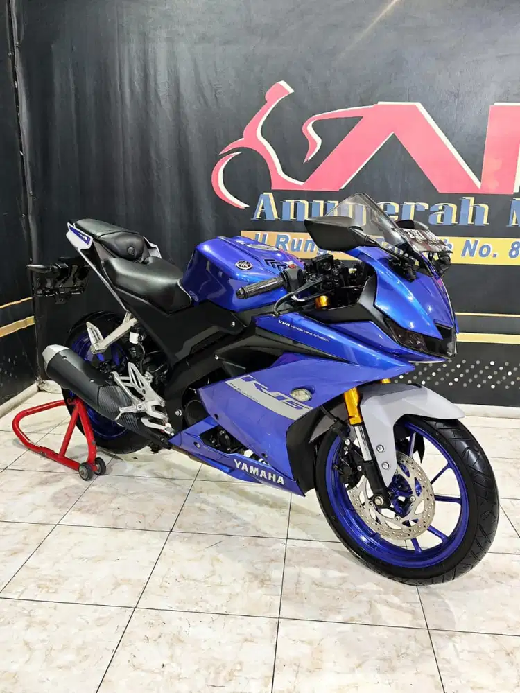 Yamaha All New R15 VVA V3 TH 2021 racing blue cakep pol satset