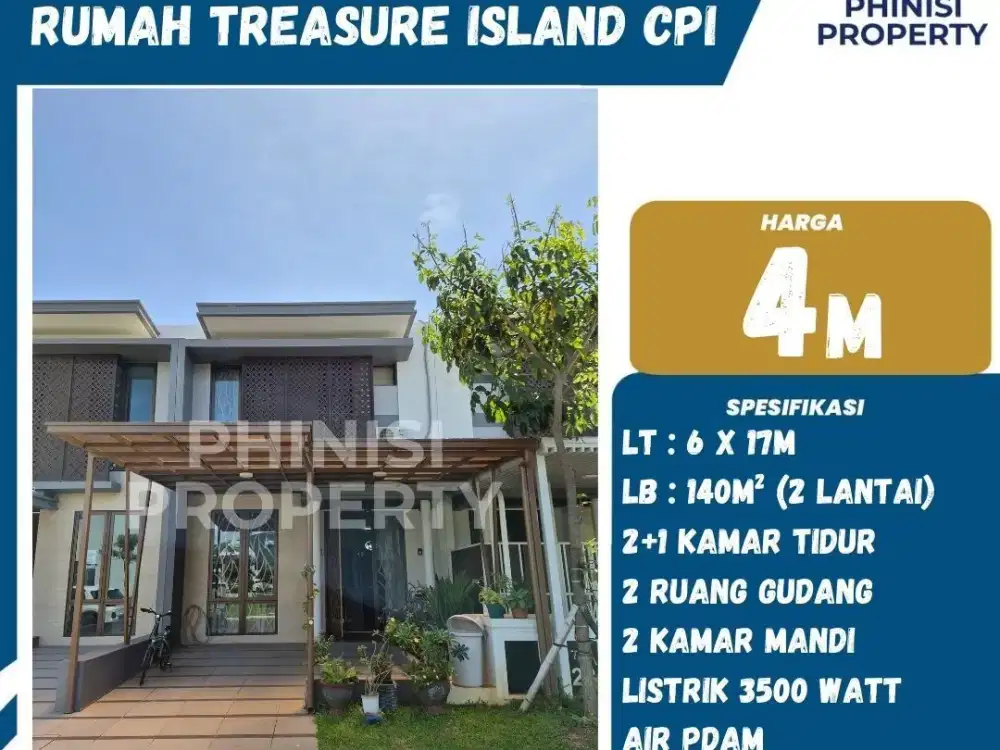 DIJUAL RUMAH EKSKLUSIF TREASURE ISLAND – CPI MAKASSAR