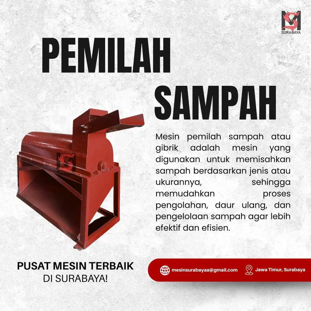 MESIN GIBRIK / PEMILAH SAMPAH