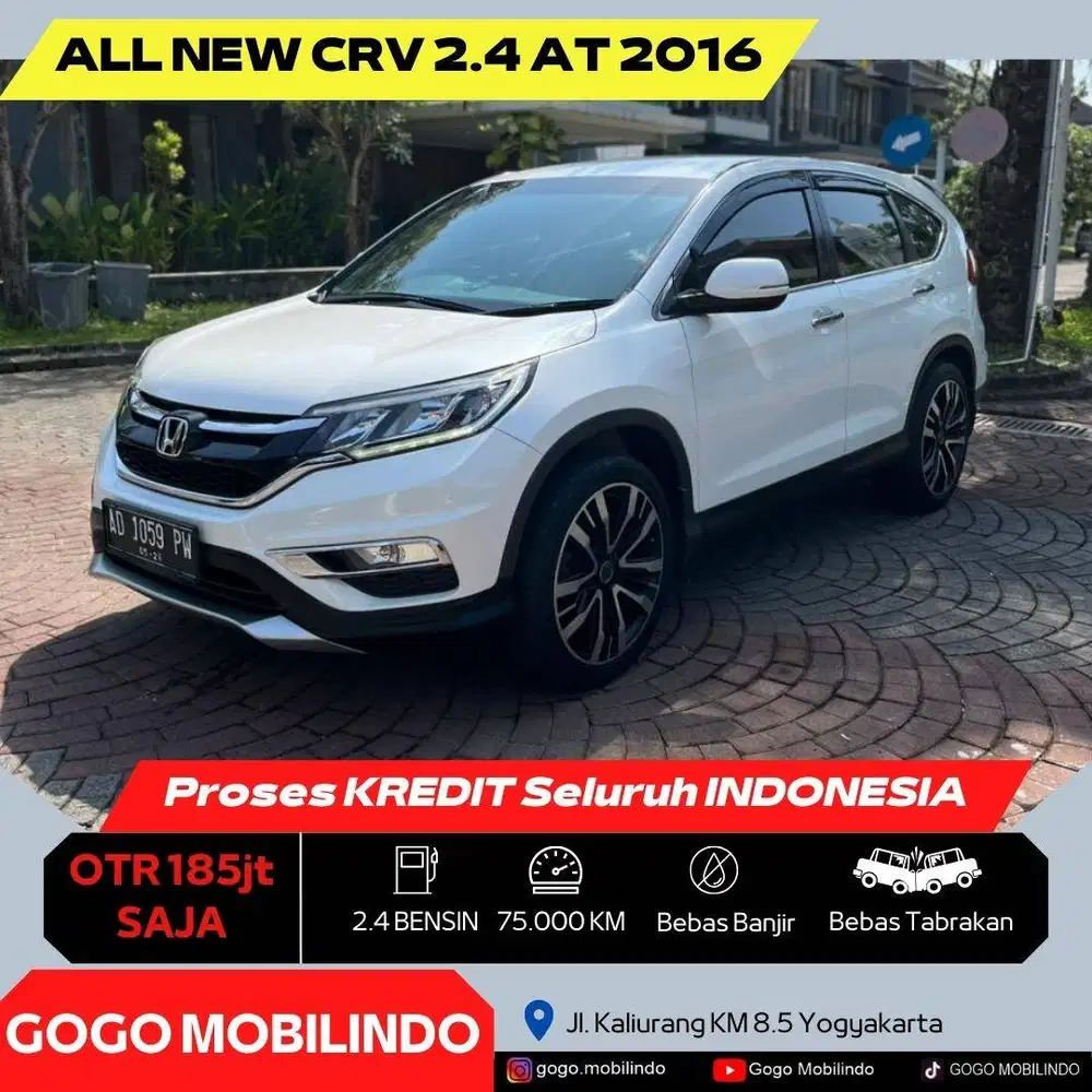 Honda All New CRV Matic 2016 Plat AD DP Minim CX5