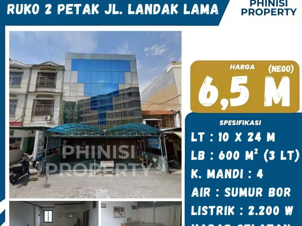 DIJUAL RUKO 2 PETAK JL. LANDAK LAMA – MAKASSAR