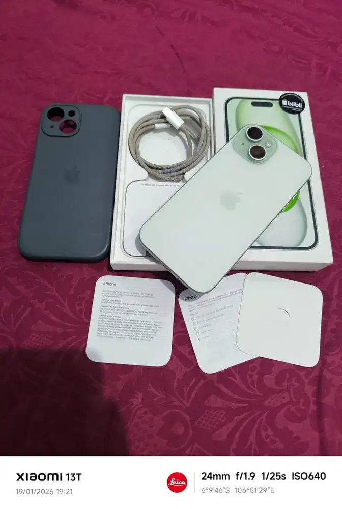 IPHONE 15 128GB RESMI INDO FULL ORI BH 90%