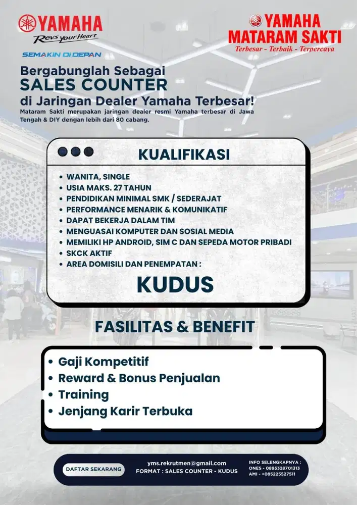 LOKER - SALES COUNTER KUDUS