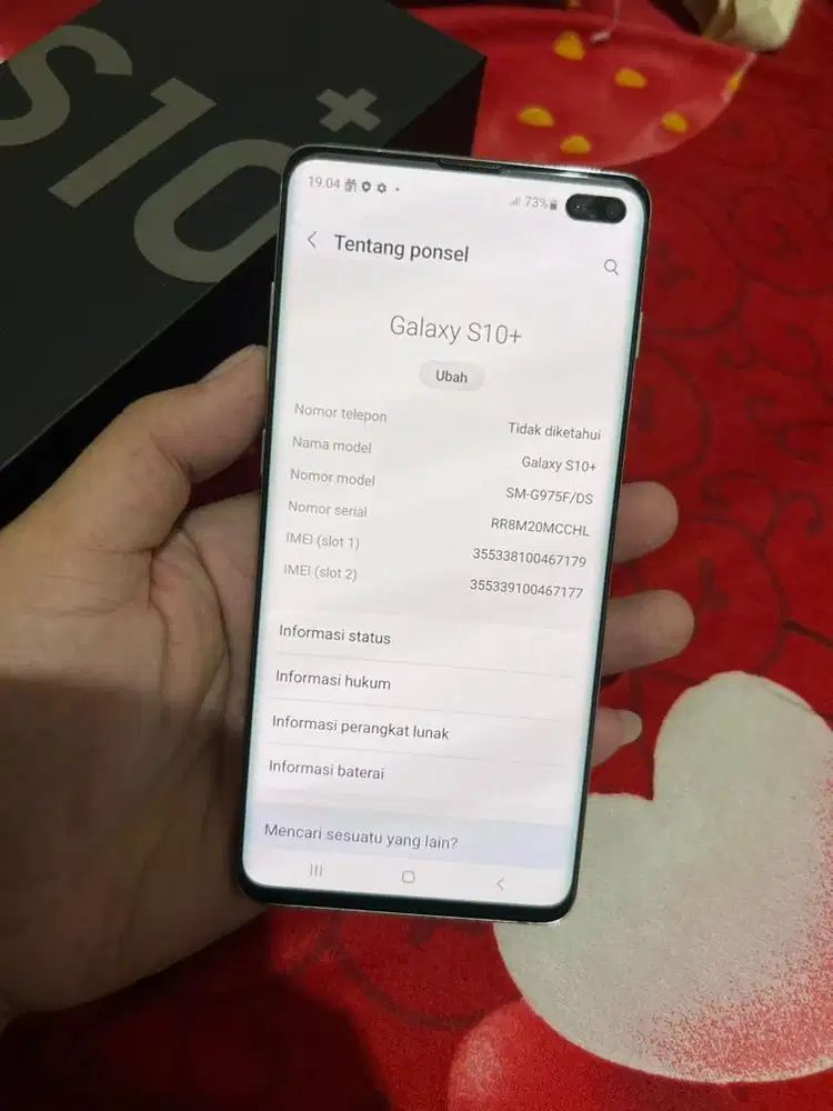 Samsung galaxy s10 plus 8/128 sein
