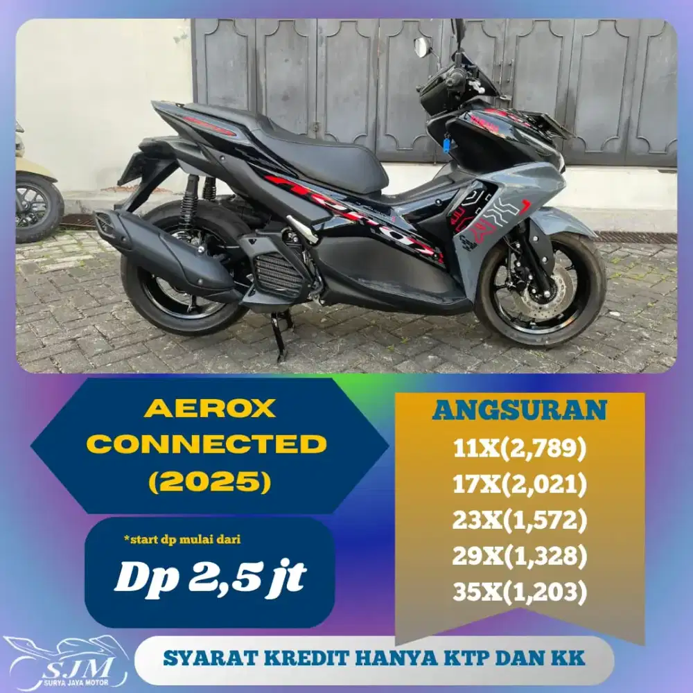 YAMAHA AEROX CONNECTED 2025 CASH & KREDIT