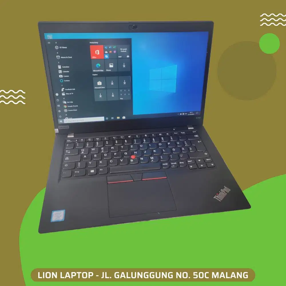 RAM 16GB SSD 256GB Core i5 Gen 8 Slim Lenovo Thinkpad X390 [20|01]