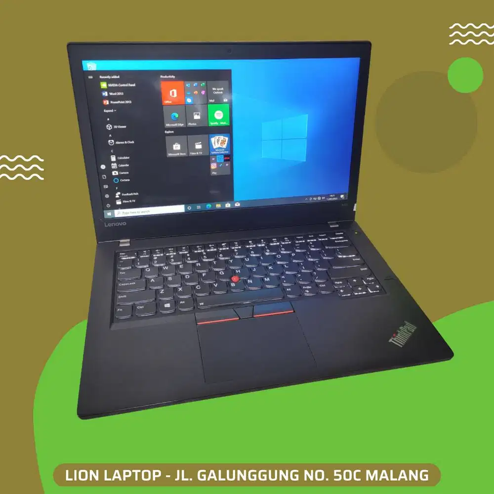 RAM 8GB SSD 256GB i5 Touchscreen Lenovo Thinkpad T470 [20|01]