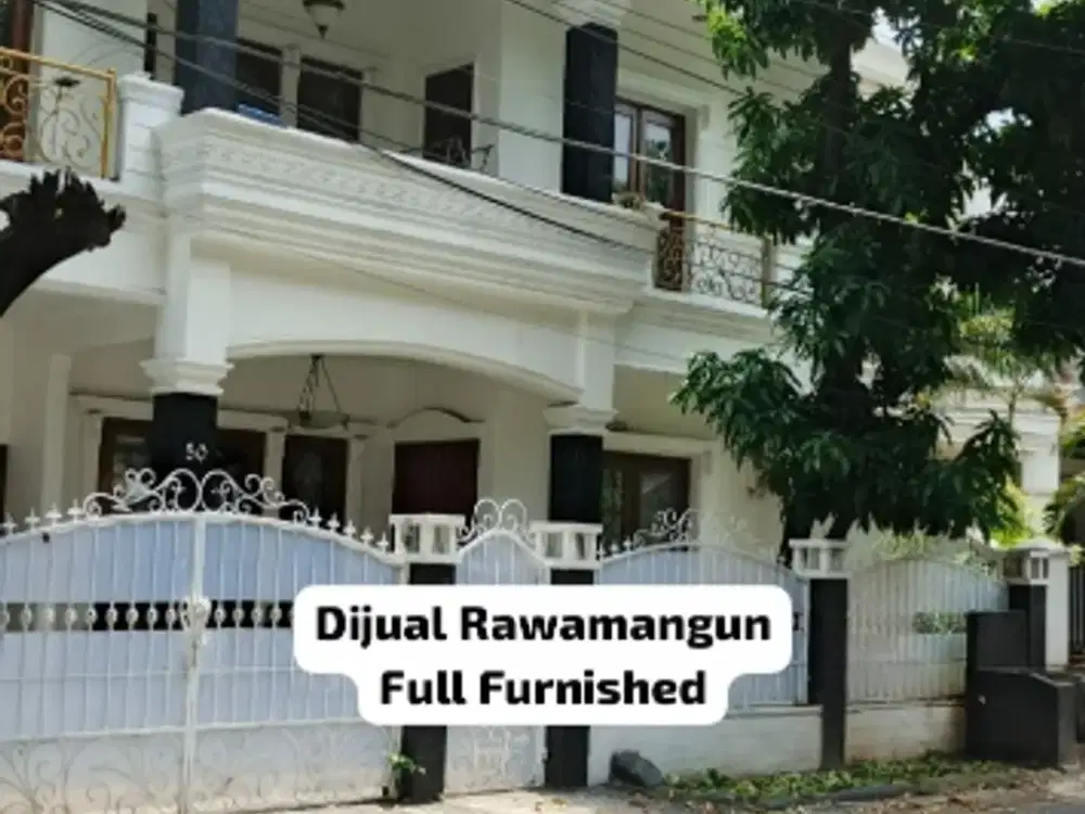 Dijual Rumah Mewah Rawamangun Full Furnished – 2,5 Lantai, Siap Huni, Bebas Banjir