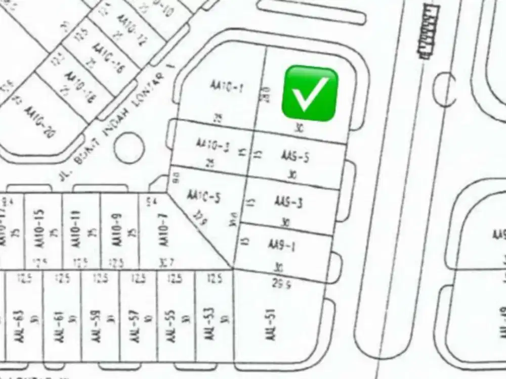 Di jual tanahh Murah Langkah  Lokasi di:Vila bukit indah. Pakuwon indah