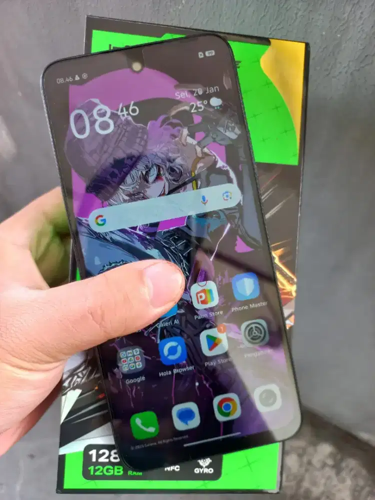 Infinix hot 60i 6/128 fullset pemakaian 1 bulan