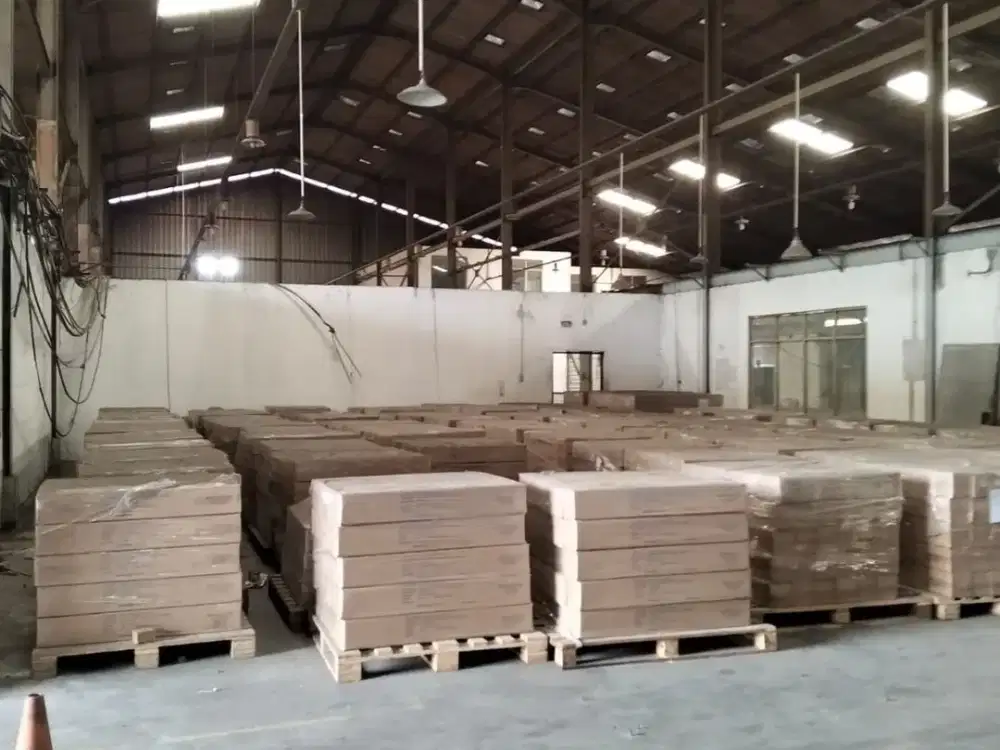 Gudang Bagus Ceiling Tinggi Cocok Untuk Produksi Akses 40 Ft, Dekat Akses Tol di Jatiuwung Tangerang