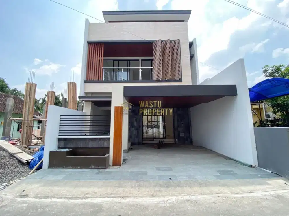 Hunian Modern 2 Lantai Private Pool Dekat Monjali Jogja