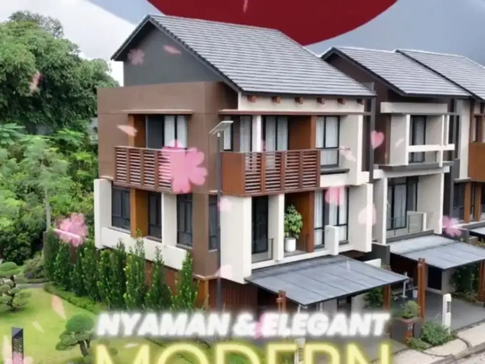 DIJUAL RUMAH BSD TERBARU COCOK UNTUK MILENIAL KONSEP JEPANG