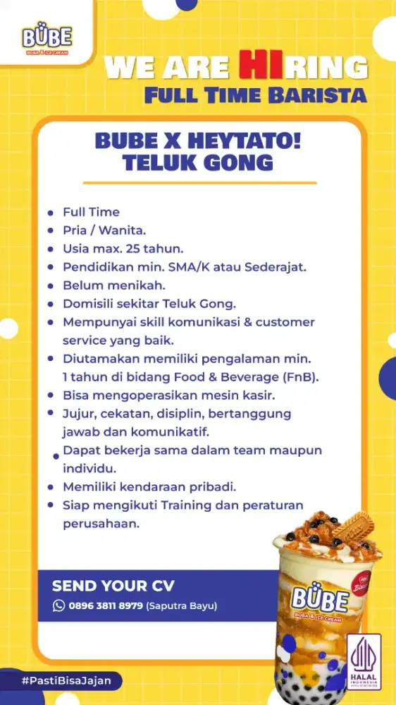 LOKER BARISTA BUBE