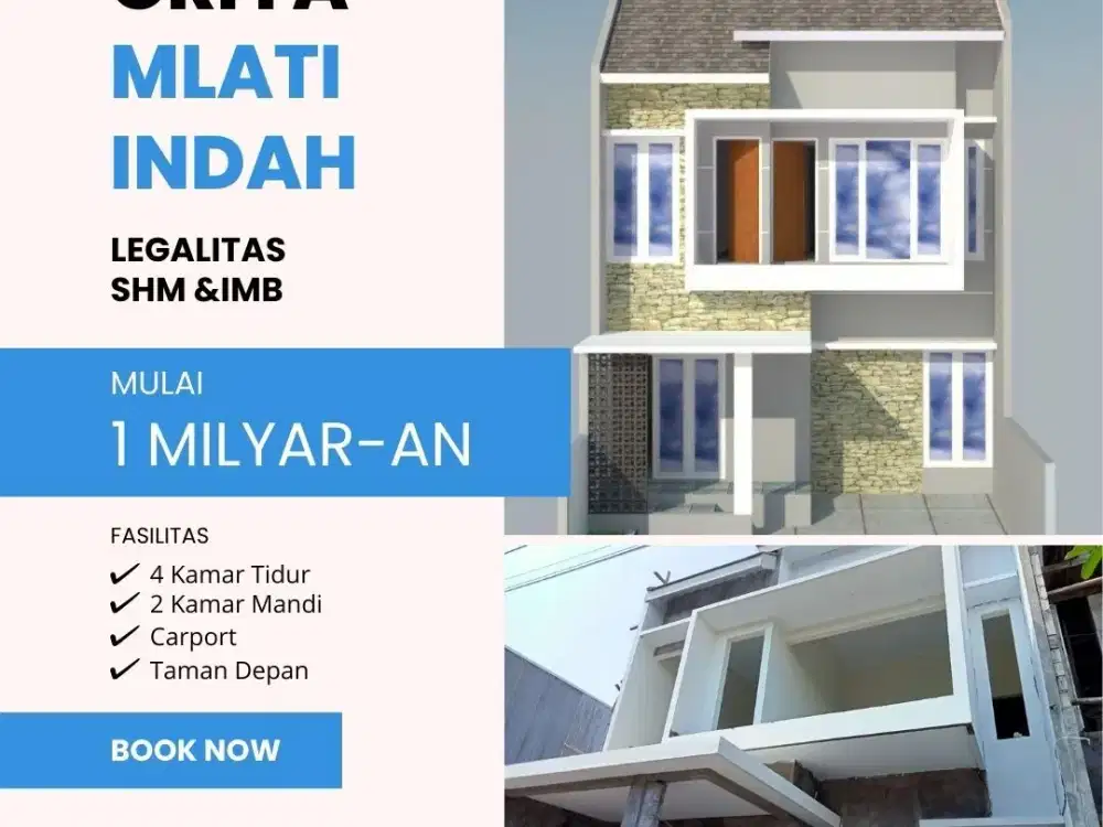 Rumah 2 Lantai 100 meter dari Jalan Magelang