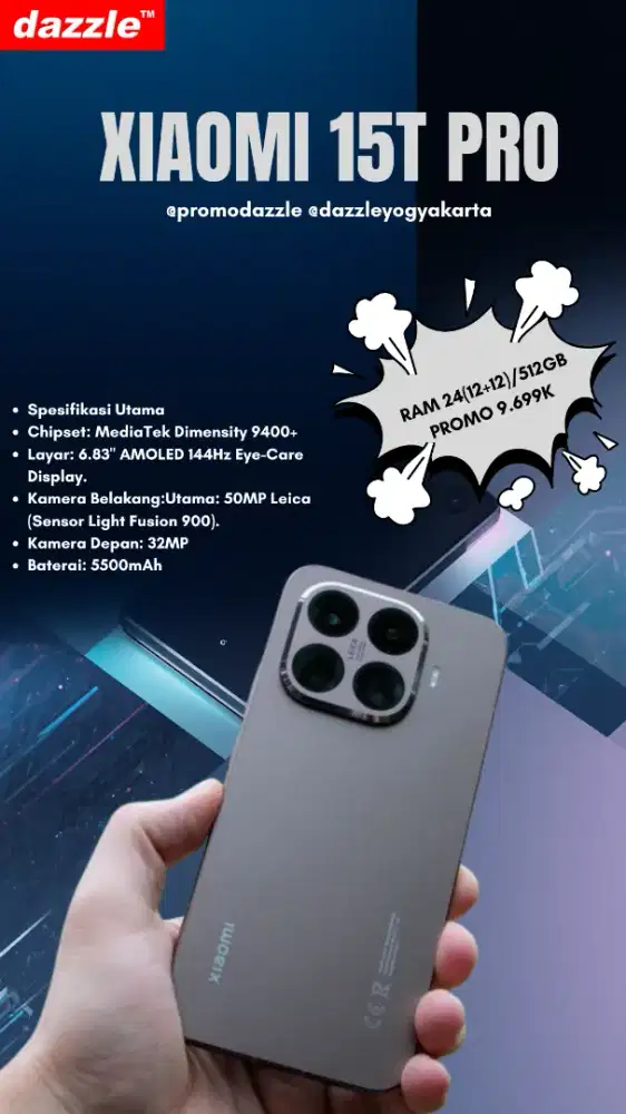 PROMO XIAOMI 15T PRO NEW SEGEL GARANSI RESMI