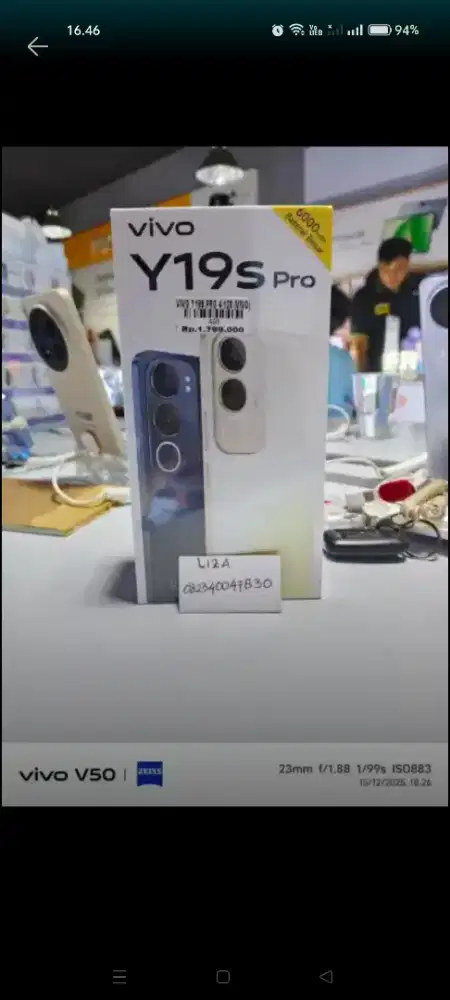 VIVO Y19S PRO 8/128 ATLANTIS DAHSYAT