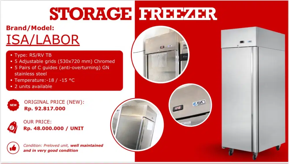 Storage Freezer ISA Labor