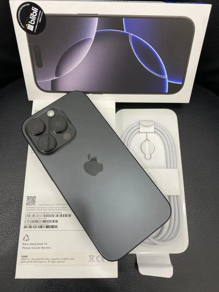 iPhone 16 Pro , Black Titanium , 256GB IBox