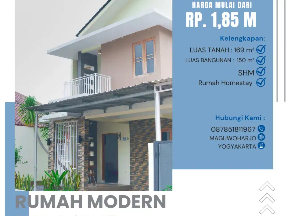 Di Jual Rumah Homestay Full Furnshed 4 Kamar MaguJogja woharjo