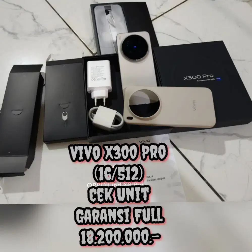 Vivo X300 Pro (16/512) Cek Unit