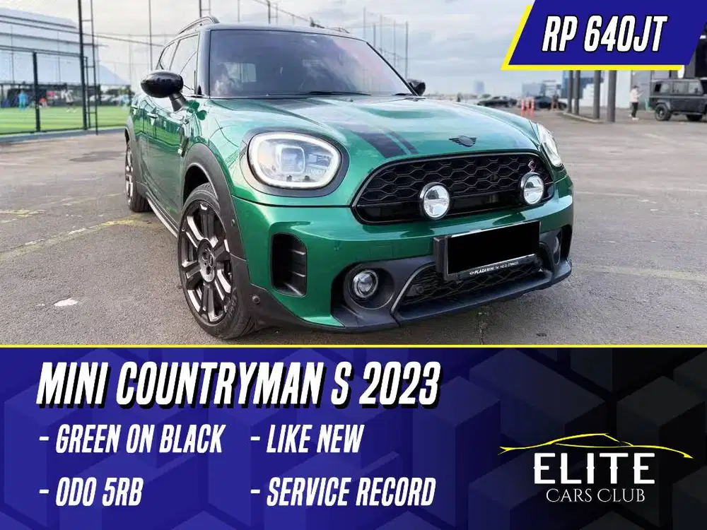 Mini Countryman S 2.0 2023 NIK 2022 Green on Black Hijau Cooper