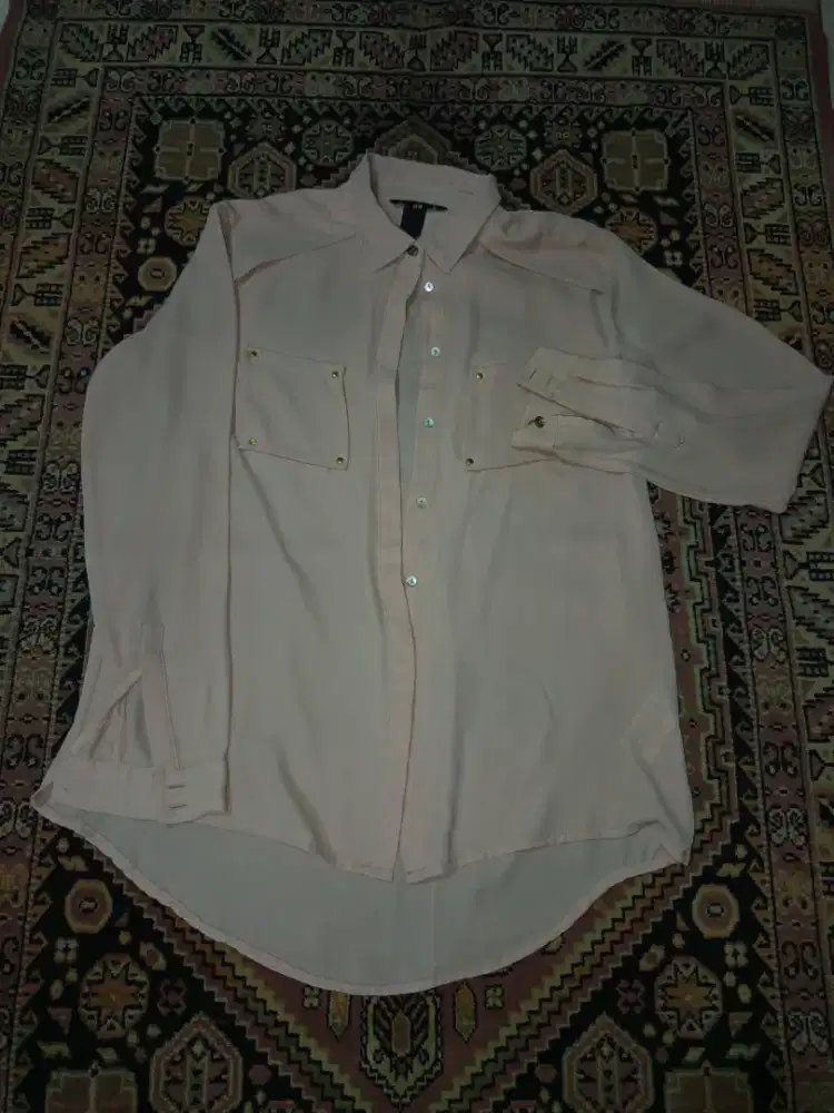 Preloved Kemeja Pink H&M