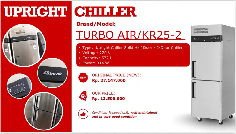 Upright Chiller / Refrigerator