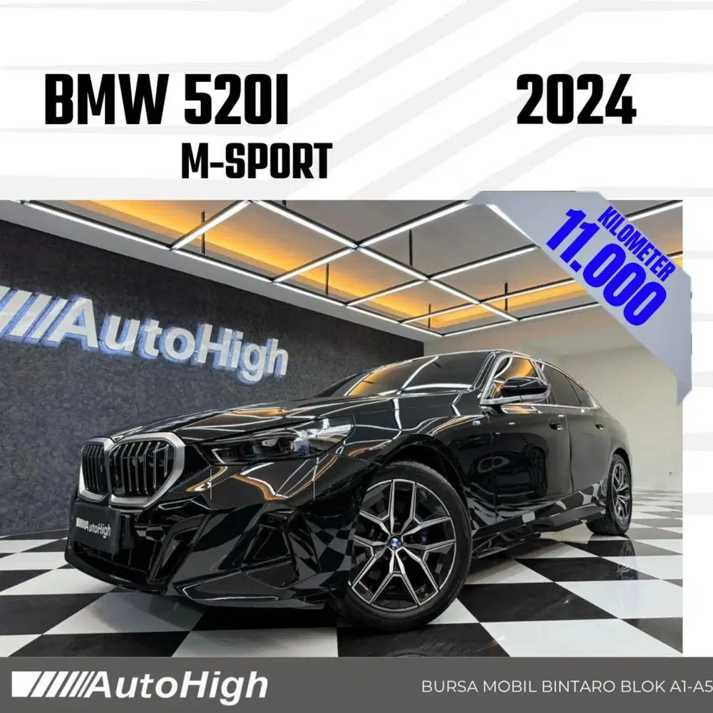 DP10% [Km11.000] 520i M-Sport 2024 Black Reg 2025 #AUTOHIGH
