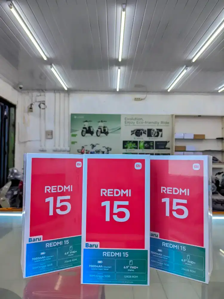PROMO REDMI 15 8+8/256GB - BARANG BARU GARANSI RESMI BISA COD