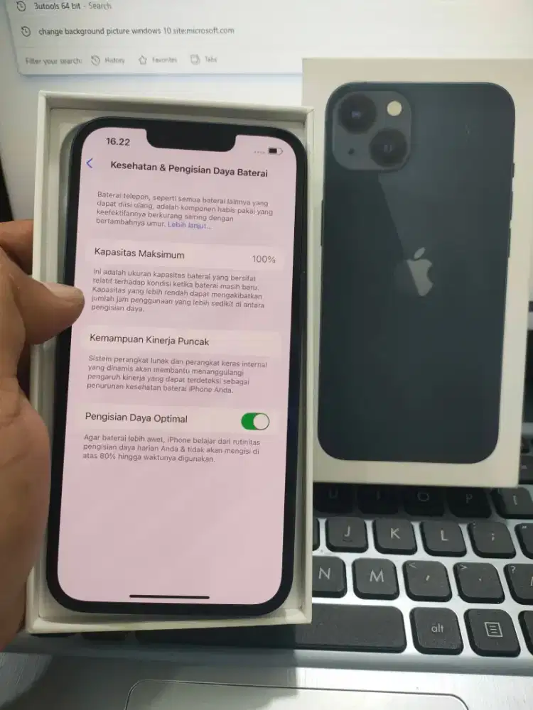 iPhone 13 128 (baru buka segel)