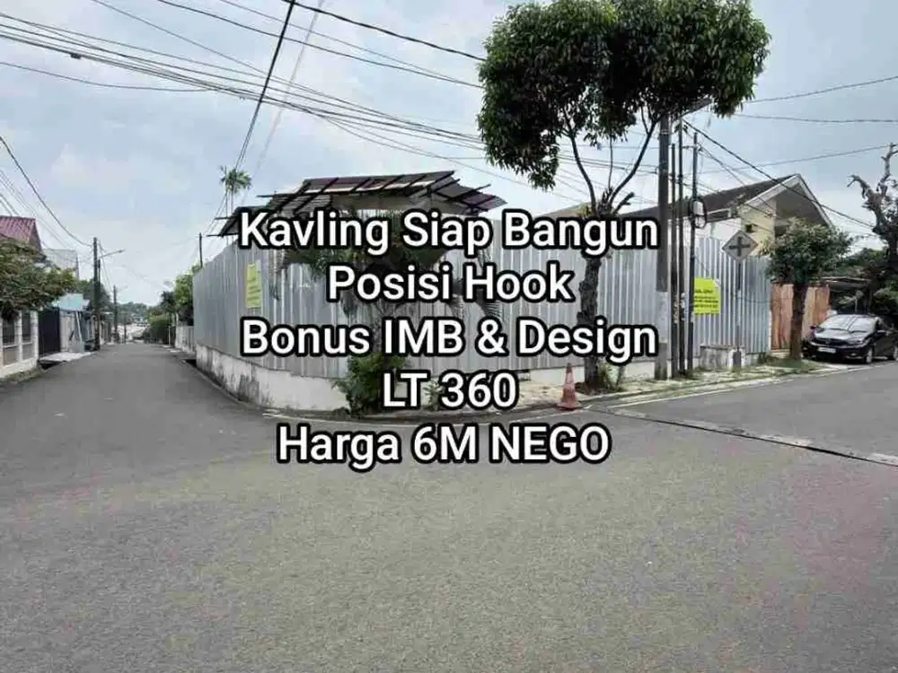 Kavling siap Bangun hook Bonus IMB design selangkah ke Gandaria Jakarta Selatan