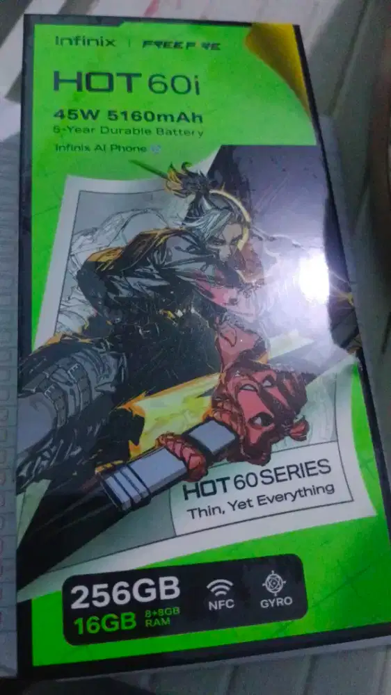 Jual infinix hot 60i 8/256 masih segel/baru