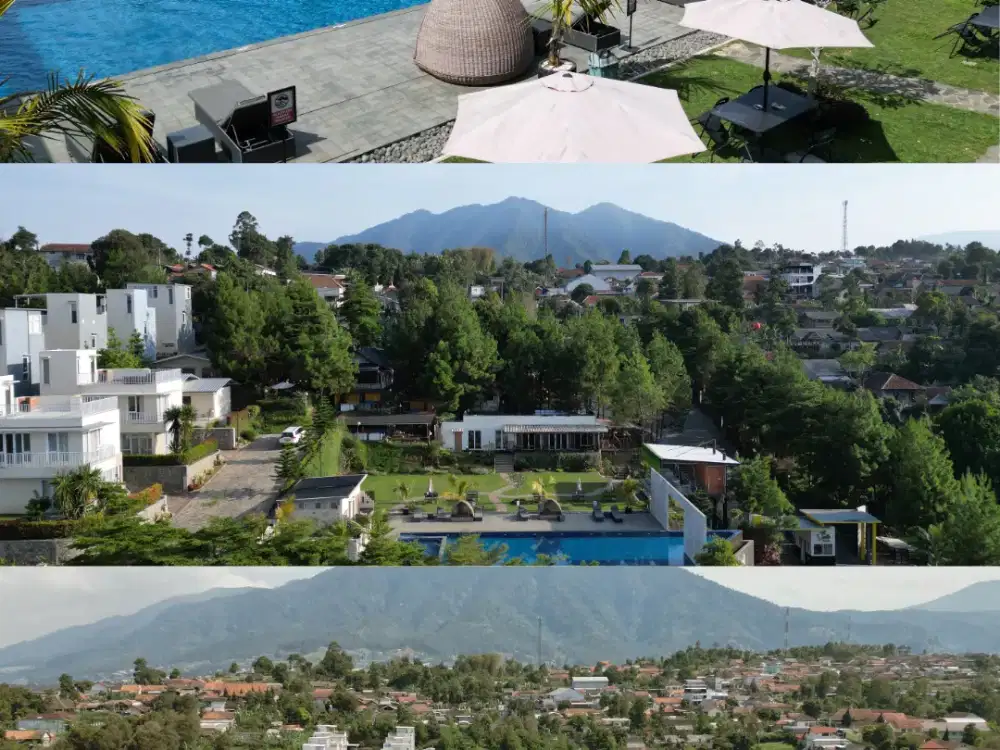 rumah semi villa view kota sudah shm